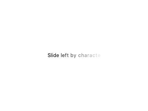 Text Animate Demo 6